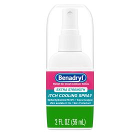 Benadryl Extra Strength Anti-Itch Cooling Spray; Travel Size; 2 fl oz