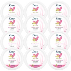 Dove Body Love Beauty Cream, Lightweight, Fast-Absorbing Face and Body Cream for Normal to Dry Skin, 24-Hour Moisture, Luxuriously Scented Face Cream