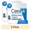 (2 pack) CeraVe Moisturizing Cream, Face & Body Moisturizer for Normal to Very Dry Skin, 16 oz