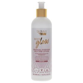 Body Glow Gradual Self-Tan Lotion - Tan Lotion - Medium by Skinny Tan for Unisex - 9.4oz Lotion