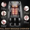 Massage Chair Recliner with Zero Gravity, Full Body Massage Chair with Heating, AI Voice Control, Bluetooth Speaker, Airbags