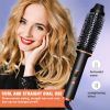 AIKO Thermal Brush for Blowout Look, 1.25 Inch Ceramic Tourmaline Ionic Heated Round Brush for Smooth, Natrual and Voluminous Curls, Digital Display