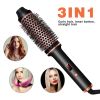 AIKO Thermal Brush for Blowout Look, 1.25 Inch Ceramic Tourmaline Ionic Heated Round Brush for Smooth, Natrual and Voluminous Curls, Digital Display