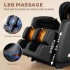 Full Body Massage Chair with Zero Gravity, Massage Chair Recliner with Heating, Airbags, Bluetooth Speaker, Foot Roller