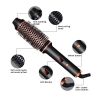 AIKO Thermal Brush for Blowout Look, 1.25 Inch Ceramic Tourmaline Ionic Heated Round Brush for Smooth, Natrual and Voluminous Curls, Digital Display