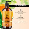 Vitamin C Serum for Face and Eyes with Hyaluronic Acid and Vitamin E Brightening Serum Dark Spots Eye Area Wrinkles 8 Oz