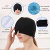 Gel Hot Cold Therapy Headache Pain Relief Cap 360¬∞ Massage Migraine Relief Hat Reusable Ice Head Wrap for Headache and Puffy Eyes