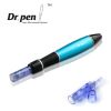 Dr. Pen A1-W Ultima Electric Derma Pen Stamp Auto MicroNeed1e Roller 2x 12Pin Cartridges