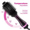 One-Step Hair Dryer and Styler Volumizer with Negative Ion Anti-frizz Ceramic Titanium Barrel Hot Air Brush Hair Straightener. for Long Hairs