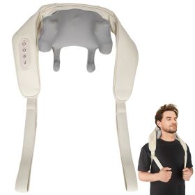 Mebak N1 Massager For Neck and Cervical Shoulder With Heating Massage Pillow for Back Legs Waist Muscle Kneading Massage Shawl (Color: Massager)