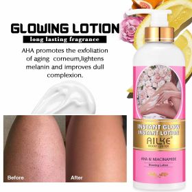 AILKE Organic Skin Whiten Set, Brightening Lotion, Reduce Dark Spots, Sun Spots, Radiant And Flawless Skin, For All Skin Types (Color: Body Lotion 500ml)