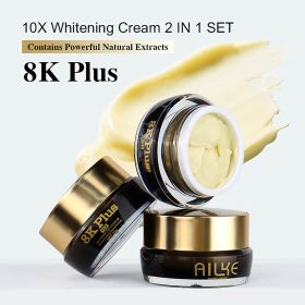 AILKE Brightening Day & Night Face Cream, Reduce Facial Stains, Clean Skin With Collagen, Glutathione, For All Skin Types (Color: 2 in 1 Cream)