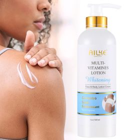 AILKE Multi Vitamin Whitening Body Lotion,With Vitamins A,E,B3,B5, Increase Skin Radiance,Even Skin Tone,Daily Moisturizer Cream (Color: Lotion)