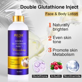 AILKE Whitening And Moisturizing Body Lotion, With Glutathione, Collagen, Vitamin C, For Face And Body Korean Skin Care Products (Color: Glutathione Lotion)