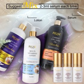 AILKE Whitening And Moisturizing Body Lotion, With Glutathione, Collagen, Vitamin C, For Face And Body Korean Skin Care Products (Color: 6 In 1 Set)