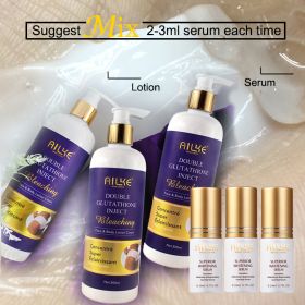 AILKE Whitening And Moisturizing Body Lotion, With Glutathione, Collagen, Vitamin C, For Face And Body Korean Skin Care Products (Color: 6 in 1 Glutathione)