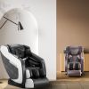 Massage chair, full body zero gravity recliner, with hip heating, foot massage and air massage system, suitable for mom/dad (pure black).