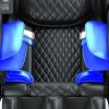 Massage chair, full body zero gravity recliner, with hip heating, foot massage and air massage system, suitable for mom/dad (pure black).