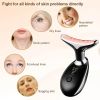 Face and Neck Massager 3 Colors EMS Beauty Device Lifting Tighten Facial Massagers Wrinkle Remover Reduce Double Chin Devices for Woman