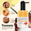 KYLIEFIT Organic Turmeric Skin Glowing Body Lotion, Lightening, Natural Brightening Cream, Reduce Acne Pimples